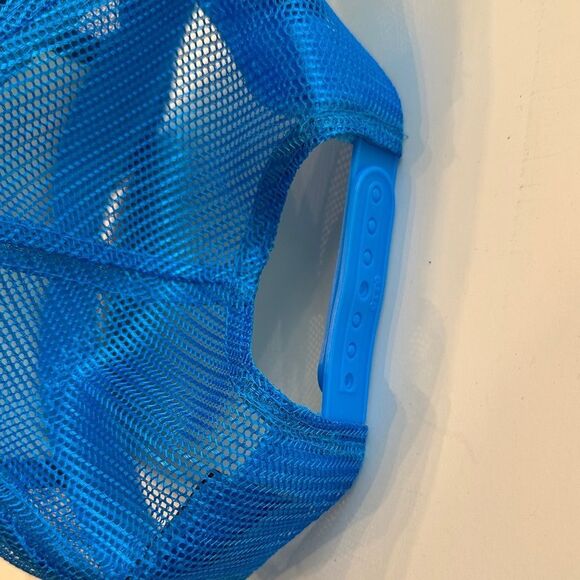 Custom OTTO Blue and White Trucker Hat with Colorful Patches peace!!! - Picture 3 of 5